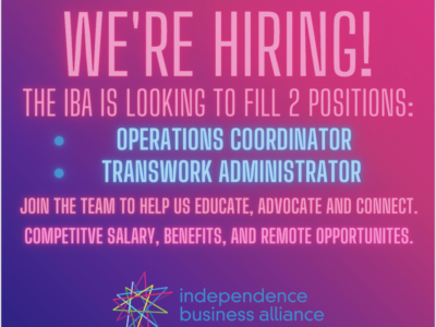 The IBA is hiring.